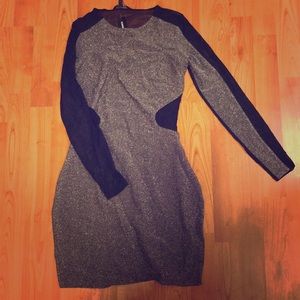 Black and silver dress